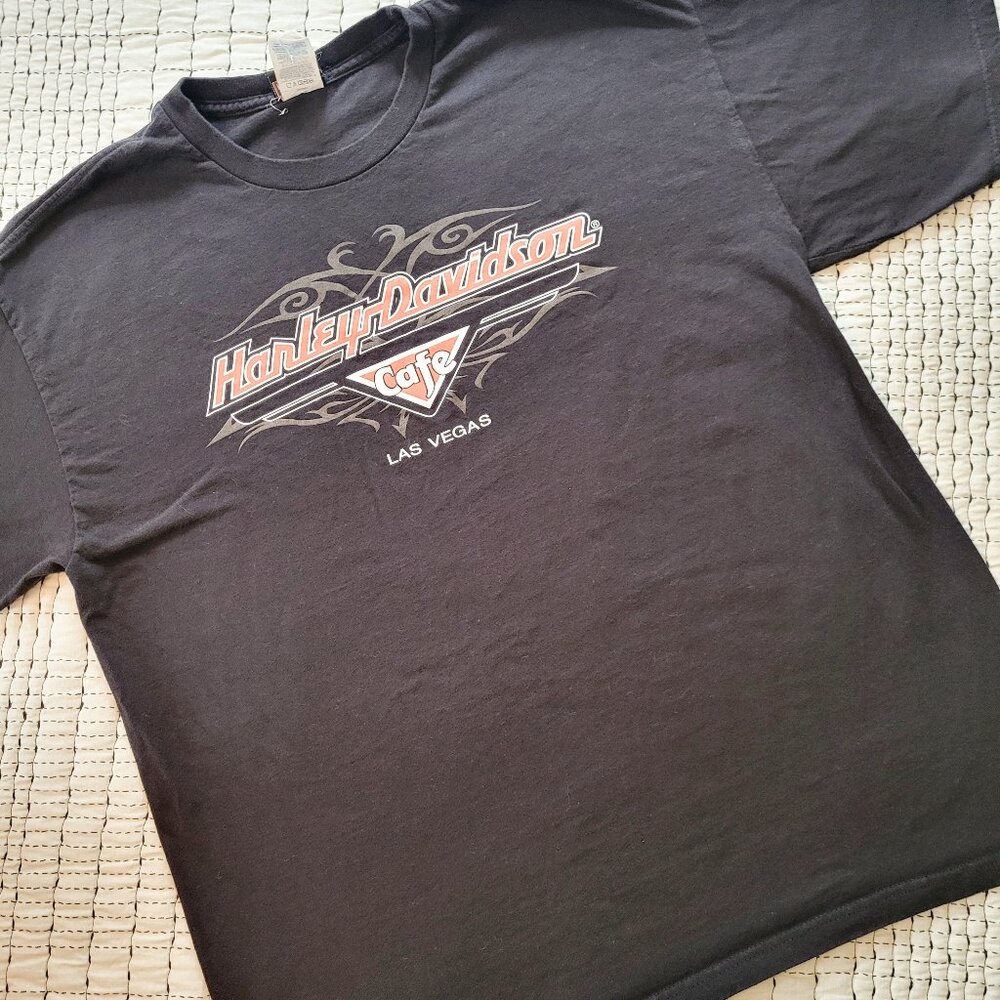 Harley Davidson XL Mens Black Short Sleeve Shirt